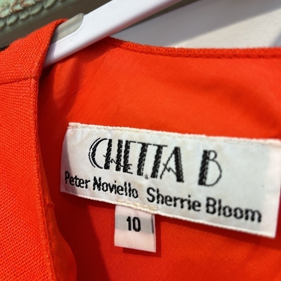 Vintage 90s chetta B ladybug red black dot embroidered mini dress size 10 - Picture 3 of 7